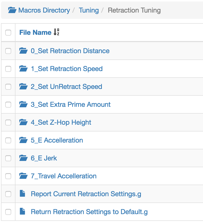 Tuning Macros Menus Accel Jerk Retraction Pressure Advance Duet3d