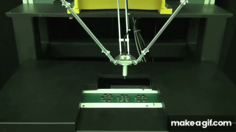 Ultra_Fast_Pick_Place_Robot_FANUC_s_New_Three_Axis_Delta_Robot_Packs_Small_Batteries.gif