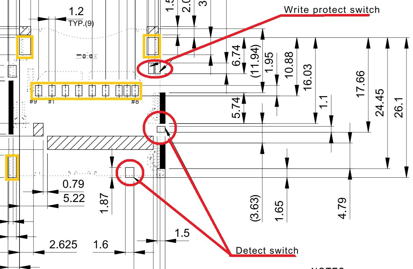 Conn_SD Write Protect and Detect Switch Pins?  Duet26D