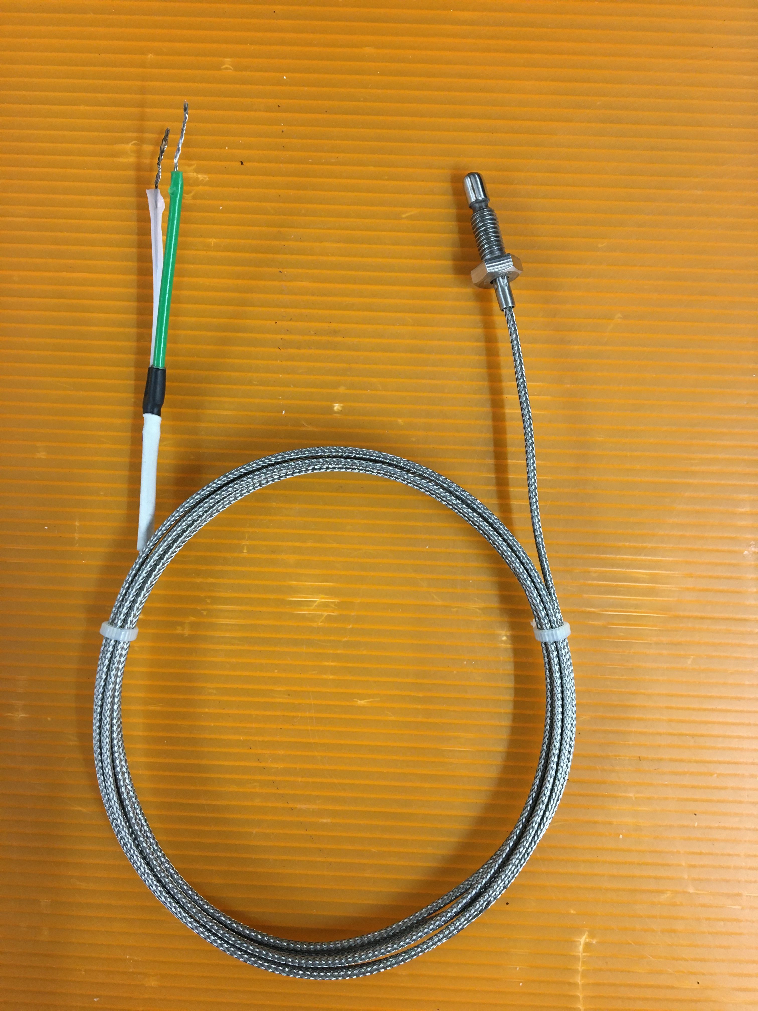 *NEW Therm-X KMT7-06-3UD-10-MX 1/4"OD x 6" Type-K Thermocouple Probe; 10' CABLE 