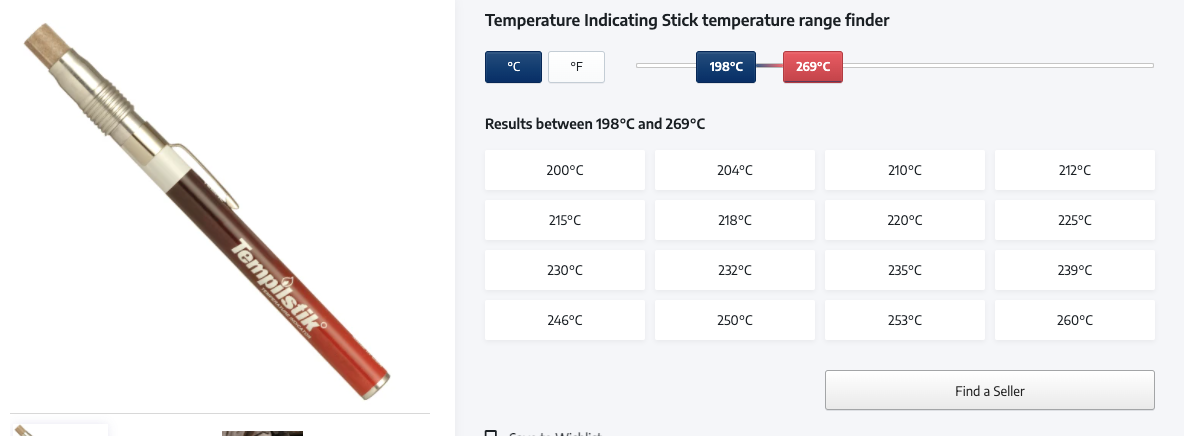 Tempilstik- Temperature Indicating Stick